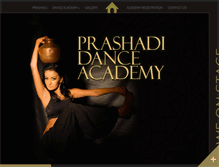Tablet Screenshot of prashadidanceacademy.com